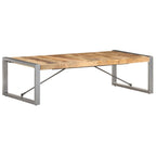 Couchtisch 140x70x40 cm Raues Mangoholz