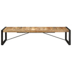 Couchtisch 180x90x40 cm Raues Mangoholz