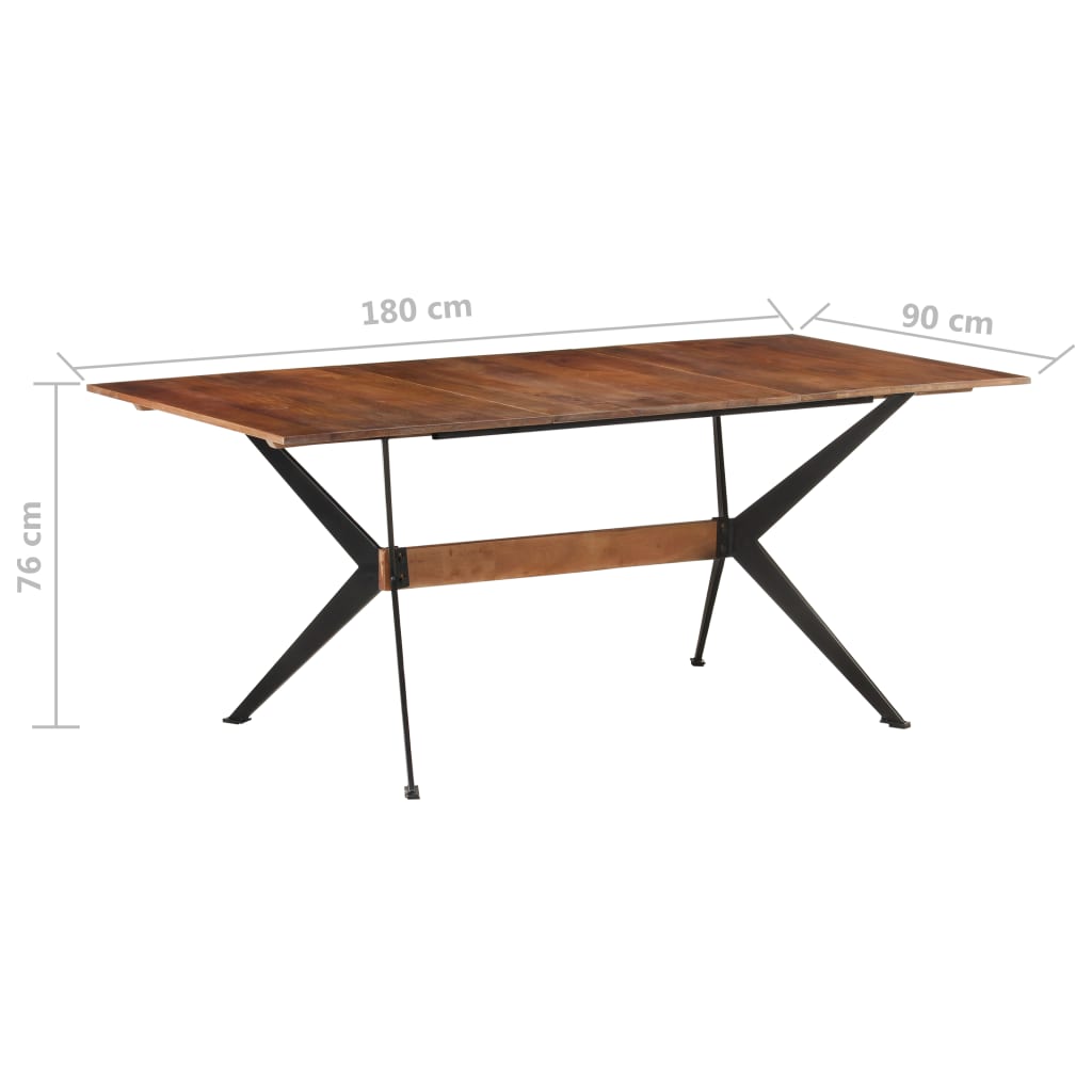 Esstisch 180x90x76 cm Mango Massivholz
