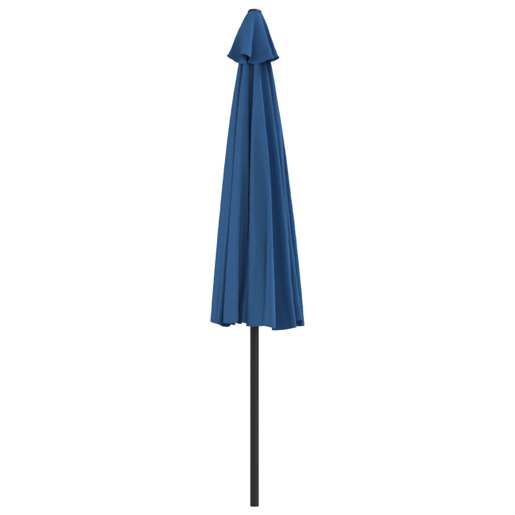 Balkon-Sonnenschirm Alu-Mast Blau 300x155x223cm Halbrund