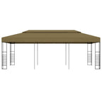 Gartenpavillon 6x3x2,7 m Taupe 180 g/m²