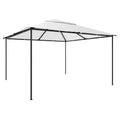 Pavillon 4x4x3 m Weiß 180 g/m²