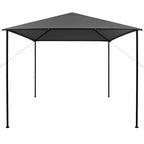 Pavillon 3x3 m Anthrazit Stoff und Stahl 180 g/m²