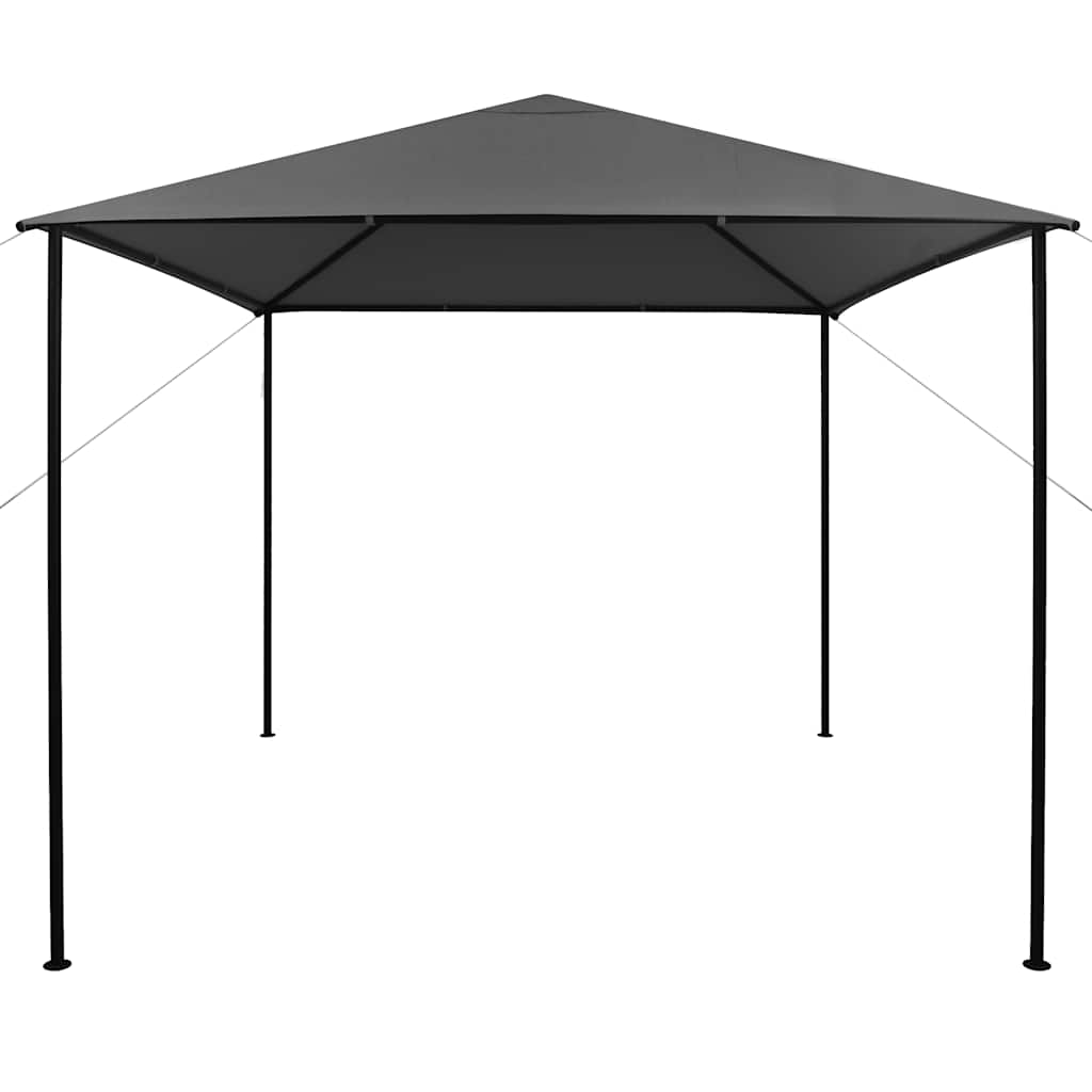 Pavillon 3x3 m Anthrazit Stoff und Stahl 180 g/m²