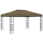 Pavillon 3x4 m Taupe Stoff