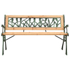 Gartenbank 122 cm Gusseisen und Massivholz Tanne