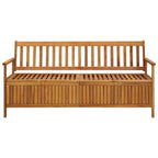 Gartenbank mit Stauraum 170 cm Massivholz Akazie