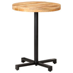 Bistrotisch Rund Ø60x75 cm Raues Mangoholz