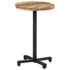 Bistrotisch Rund Ø50x75 cm Altholz Massiv