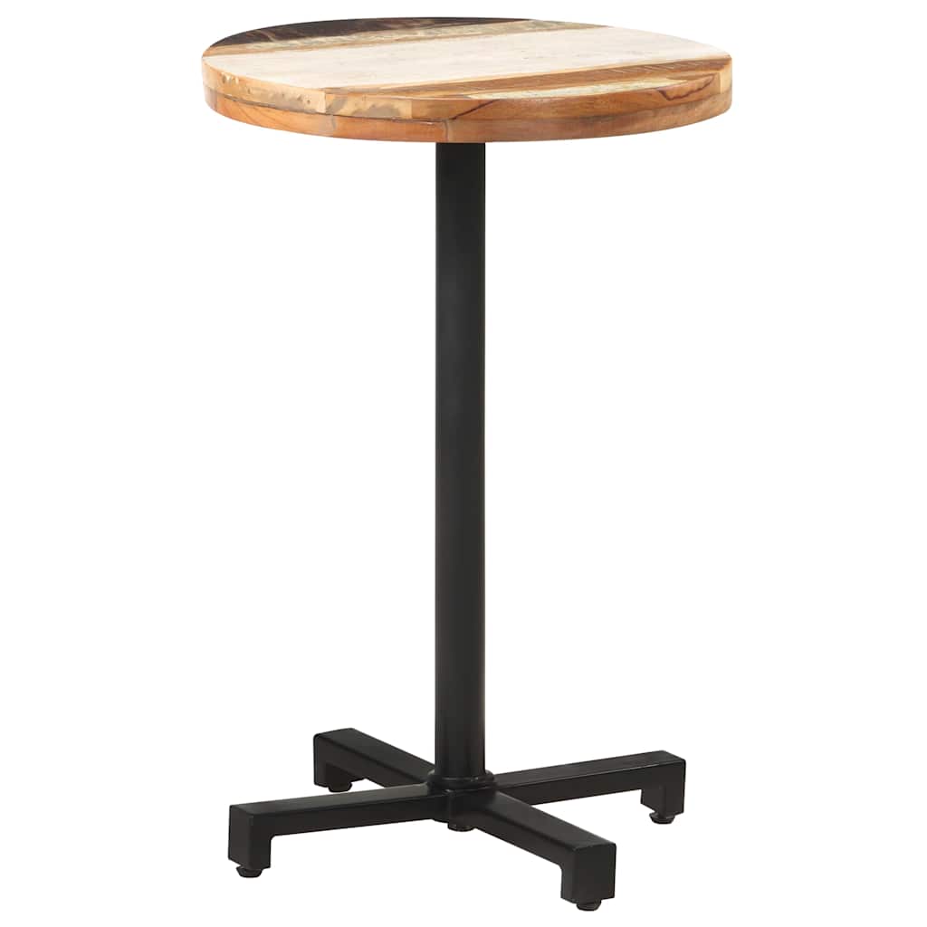 Bistrotisch Rund Ø50x75 cm Altholz Massiv