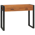 Schreibtisch mit 2 Schubladen 100x40x75 cm Teakholz
