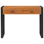 Schreibtisch mit 2 Schubladen 100x40x75 cm Teakholz