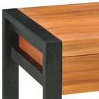 Schreibtisch mit 2 Schubladen 100x40x75 cm Teakholz