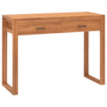 Schreibtisch mit 2 Schubladen 100x40x75 cm Teakholz