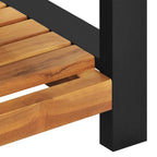 Sitzbank 120 cm Massivholz Teak