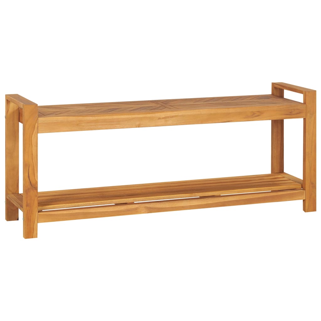Sitzbank 120 cm Massivholz Teak