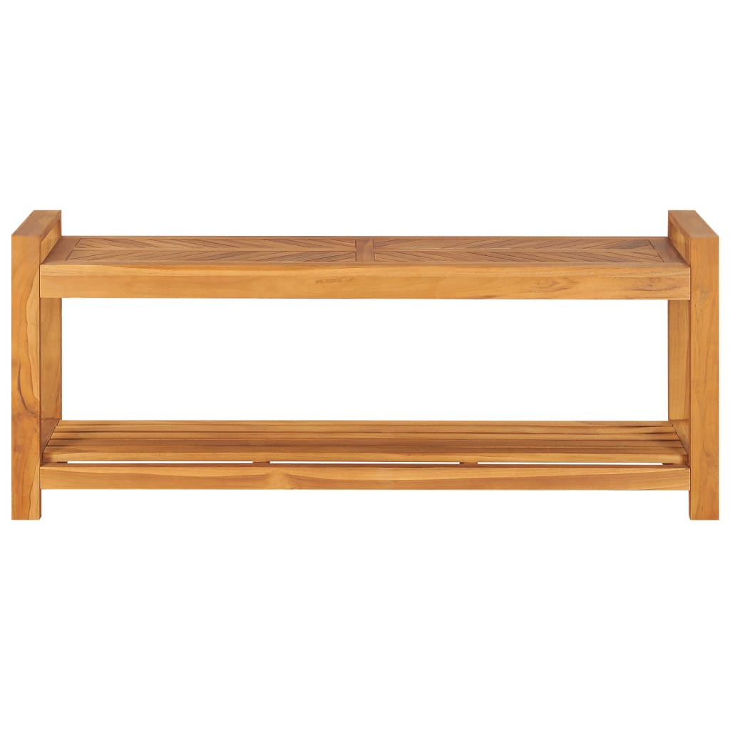 Sitzbank 120 cm Massivholz Teak