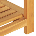 Sitzbank 120 cm Massivholz Teak