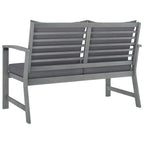 4-tlg. Garten-Lounge-Set mit Auflagen Massivholz Akazie