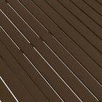 Gartentisch Braun 140x80x72 cm Stahl