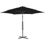 Sonnenschirm mit Stahl-Mast 300x230 cm Schwarz