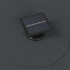 Sonnenschirm zur Wandmontage mit LEDs 300 cm Anthrazit