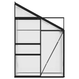 vidaXL Gewächshaus Anthrazit Aluminium 1,38 m³