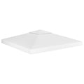 Pavillon-Dachplane mit Kaminabzug 310 g/m² 3x3 m Weiß