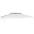 Pavillon-Dachplane mit Kaminabzug 310 g/m² 4x3 m Weiß