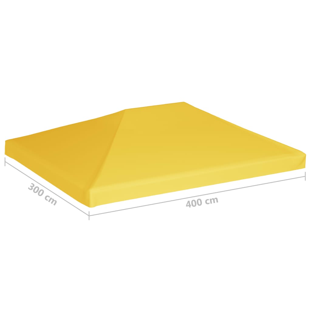 Pavillondach 270 g/m² 4x3 m Gelb