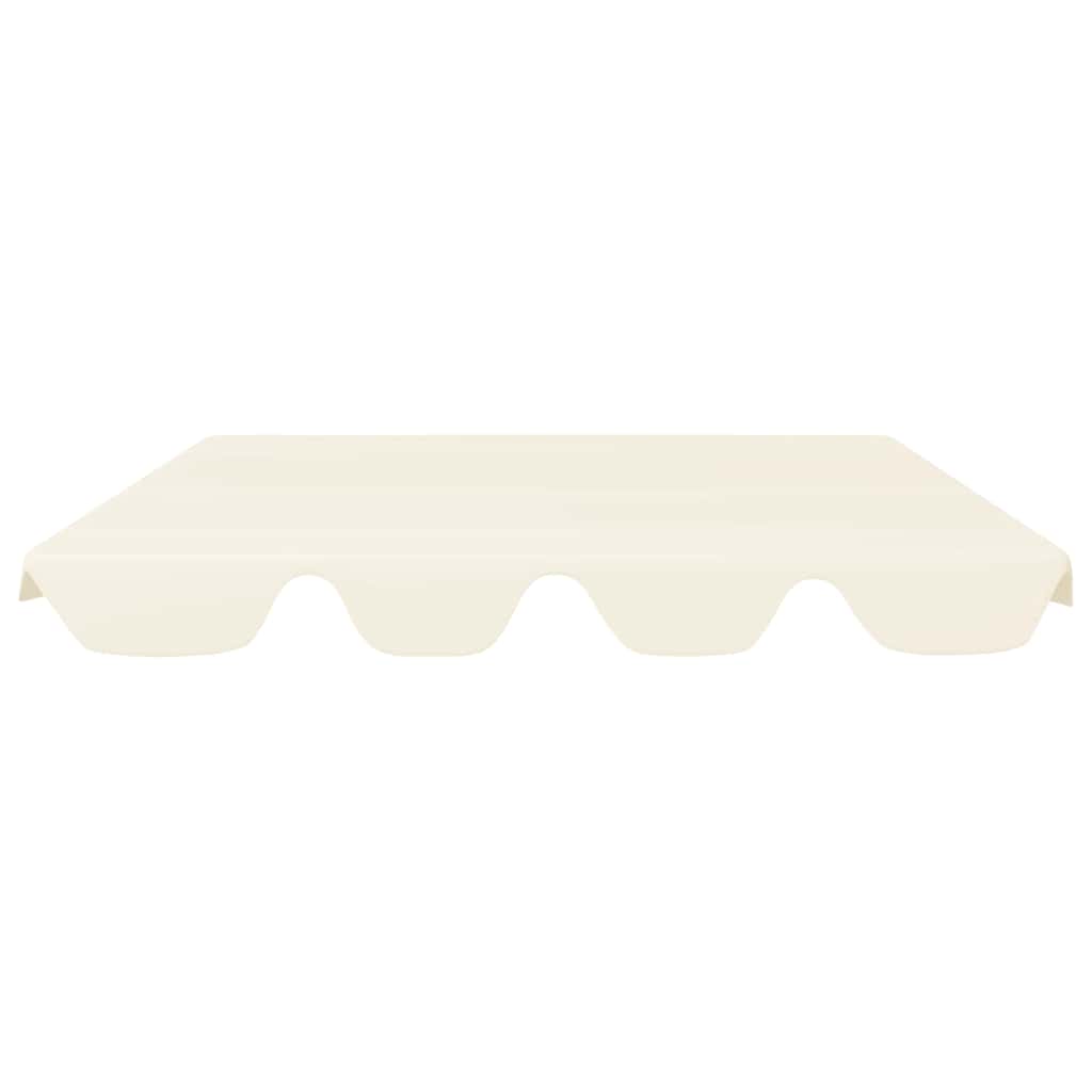 Ersatzdach für Hollywoodschaukel Creme 150/130x105/70 cm