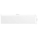 Balkon-Sichtschutz Weiß 90x400 cm Oxford-Gewebe