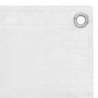 Balkon-Sichtschutz Weiß 120x600 cm Oxford-Gewebe