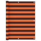 Balkon-Sichtschutz Orange und Braun 120x300 cm Oxford-Gewebe