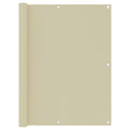 Balkon-Sichtschutz Creme 120x500 cm Oxford-Gewebe