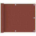 Balkon-Sichtschutz Terracotta-Rot 75x500 cm Oxford-Gewebe