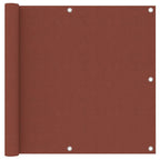 Balkon-Sichtschutz Terrakotta-Rot 90x300 cm Oxford-Gewebe
