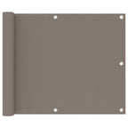 Balkon-Sichtschutz Taupe 75x400 cm Oxford-Gewebe