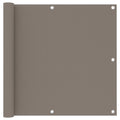 Balkon-Sichtschutz Taupe 90x400 cm Oxford-Gewebe