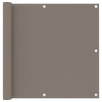Balkon-Sichtschutz Taupe 90x600 cm Oxford-Gewebe
