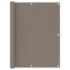 Balkon-Sichtschutz Taupe 120x400 cm Oxford-Gewebe