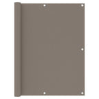 Balkon-Sichtschutz Taupe 120x600 cm Oxford-Gewebe