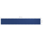 Balkon-Sichtschutz Blau 90x600 cm Oxford-Gewebe