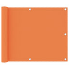 Balkon-Sichtschutz Orange 75x400 cm Oxford-Gewebe