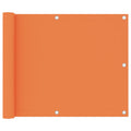 Balkon-Sichtschutz Orange 75x600 cm Oxford-Gewebe