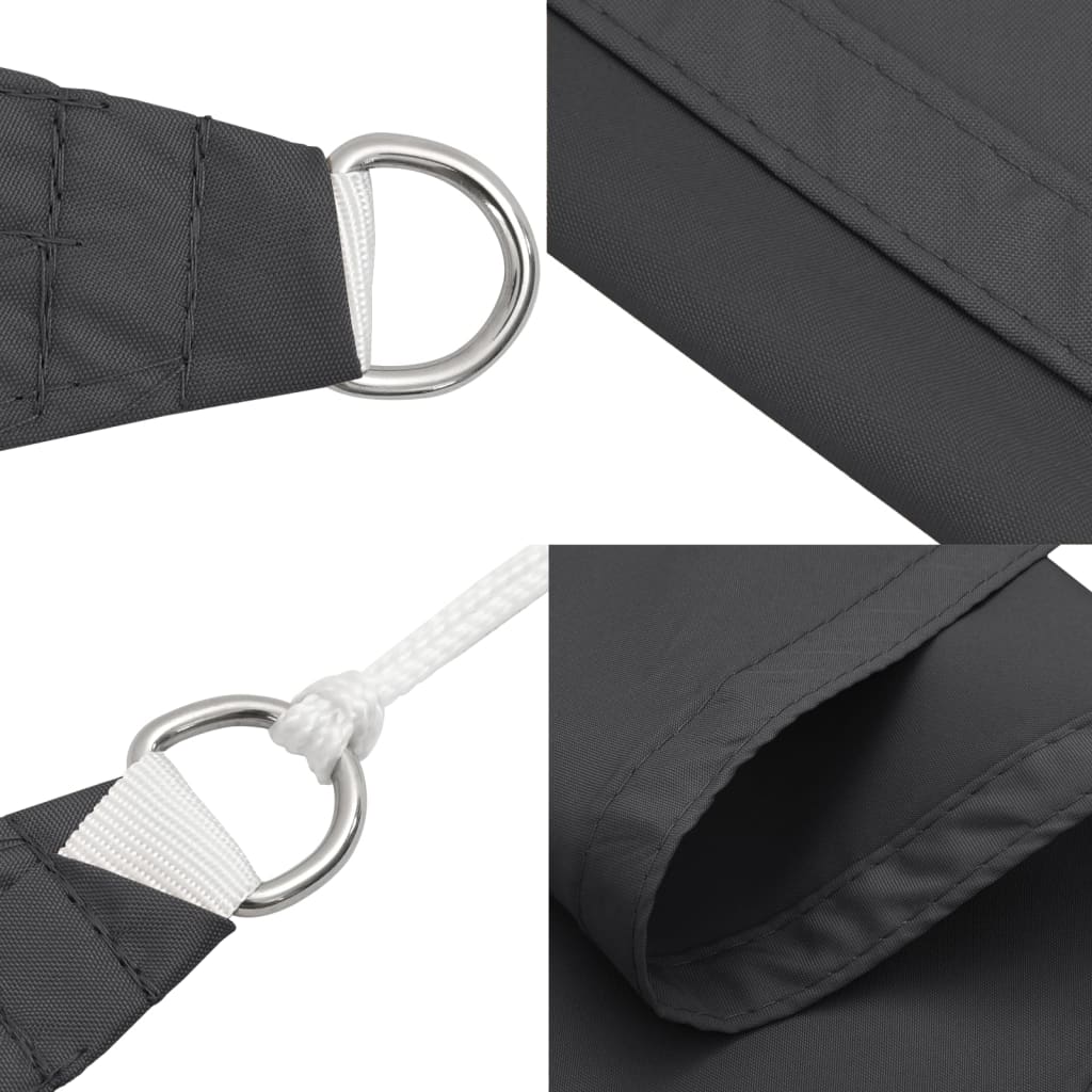 Sonnensegel Oxford-Gewebe Quadratisch 5x5 m Anthrazit