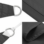 Sonnensegel Oxford-Gewebe Rechteckig 2,5x4 m Anthrazit