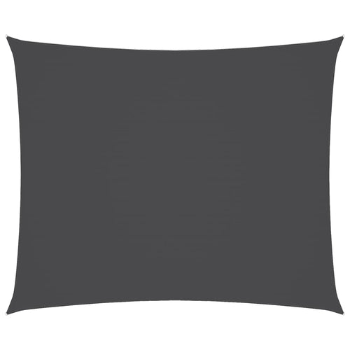 Sonnensegel Oxford-Gewebe Rechteckig 5x6 m Anthrazit