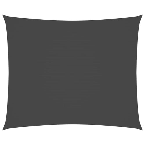 Sonnensegel Oxford-Gewebe Rechteckig 6x7 m Anthrazit