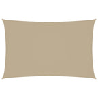 Sonnensegel Oxford-Gewebe Rechteckig 2,5x5 m Beige